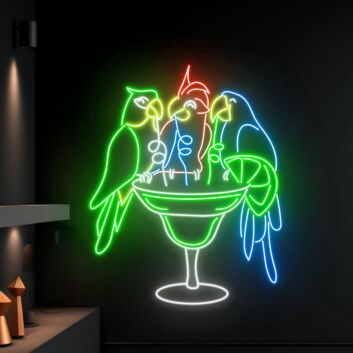 Parrot Led Sign Animal Lover Neon Light Restaurant Decor Led Neon Sign Bar Club Decor