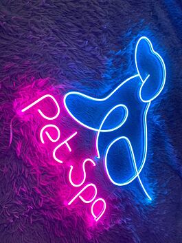 Pet Spa Open Grooming Pet Spa Welcome Decor Led Neon Sign