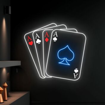 Poker Casino Led Neon Sign Poker Casino Led Sign Custom Casino Neon Light Decor