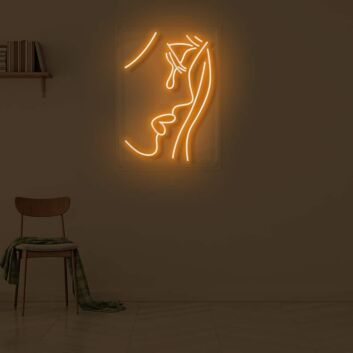 Crying Face with Teardrop LED Neon Sign