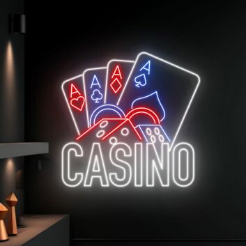 Poker Casino Led Neon Sign Poker Casino Decor