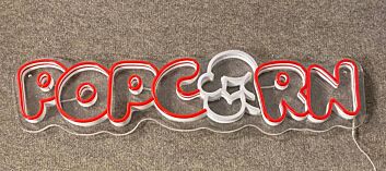 Popcorn Led Sign Cinema Led Neon Sign
