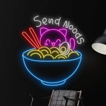 Ramen Neon Led Sign Ramen Japanese Logo Decor Ramen Hanging Led Neon Sign