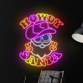 Santa Claus Christmas Led Sign Merry Christmas Neon Light Christmas Decor