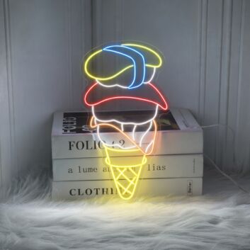 Sashimi Ice Cream Sign Sushi Neon Led Sign
