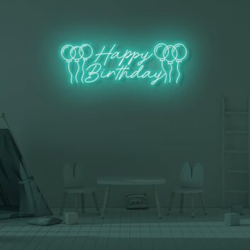 Happy happy Birthday LED Neon Sign