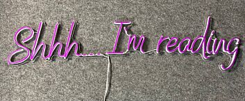 Shhh Im Reading Led Neon Sign