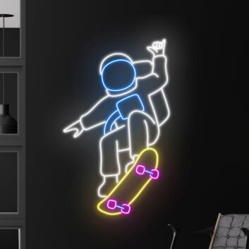 Skateboarding Led Neon Sign Skateboarder Led Sign Neon Light Room Club Decor