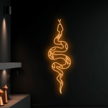 Snake Led Neon Sign Snake Neon Light Christmas Decor Wall Art Led Neon Sign