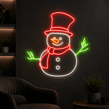 Snowman Christmas Led Neon Sign Christmas Led Sign Christmas Neon Light Christmas Decor