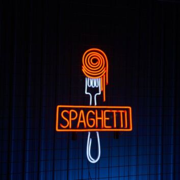 Spaghetti Logo Restaurant Led Neon Sign Spaghetti Neon Led Sign Restaurant Wall Decor