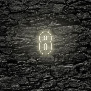 Number Eight LED Neon Sign