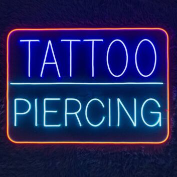 Tattoo Piercing Studio Welcome Led Neon Sign