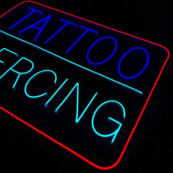 Tattoo Piercing LED Neon Sign