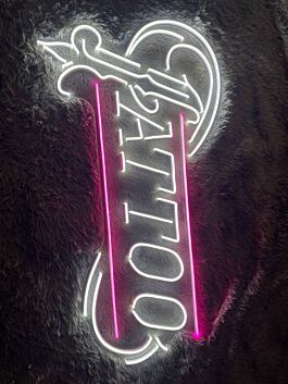 TATTOO with Tattoo Machine LED Neon Sign
