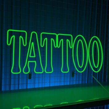 Dripping TATTOO Lettering LED Neon Sign