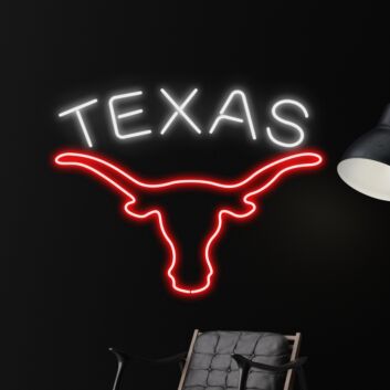 Texas Bull Head Led Neon Sign Texas Bull Head Neon Light Led Sign Bar Club Decor