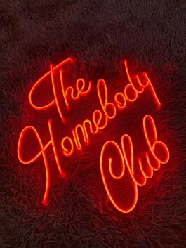 The Homebody Club Quote Pub Bar Hanging Led Neon Sign