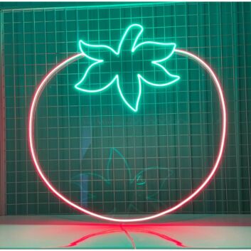 Tomato Cute Fruit Restaurant Room Decor Bar Club Decor Led Neon Sign