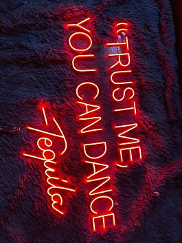 Trust Me You Can Dance Tequila Led Neon Sign Bar Club Decor