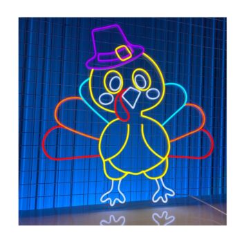 Turkey Led Neon Sign Turkey Led Sign Turkey Thanksgiving Neon Light Led Neon Sign