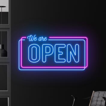 We Are Open Led Neon Sign Bar Club Led Light