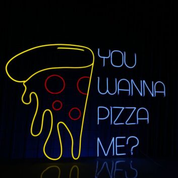 You Wanna Pizza Me Led Neon Sign Custom Pizza Led Sign Pizza Restaurant Decor