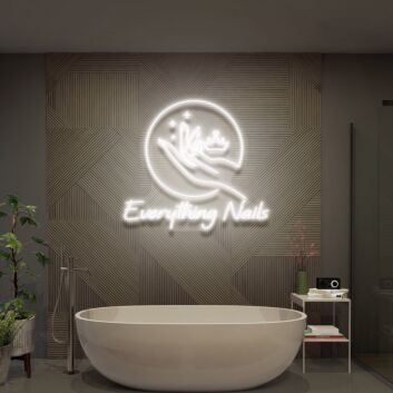 Everything Nails Reception Led Neon Sign Nail Salon Decor