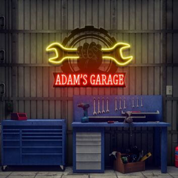 Garage Sign For Men Garage Decor Led Uv Neon Sign Decor