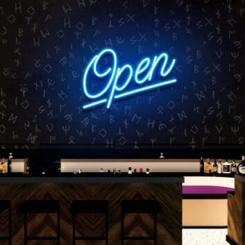 Neon Sign For Business Open Bar Led Lights