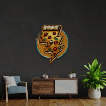 Pizza Lighting Led Uv Neon Sign Bakery Logo Coffee Wall Decor