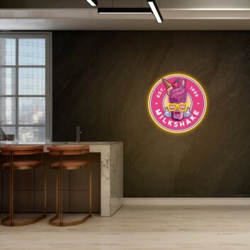Milkshake Uv Neon Light Neon Art For Dazzling Displays