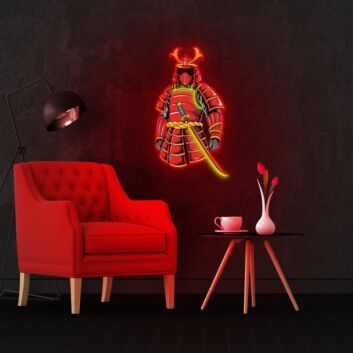 Samurai Body Armor Uv Light Durable Neon Artwork