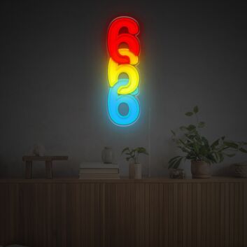 Troubel Six LED Neon Acrylic Artwork