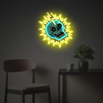 Electric Skull LED Neon Acrylic Artwork