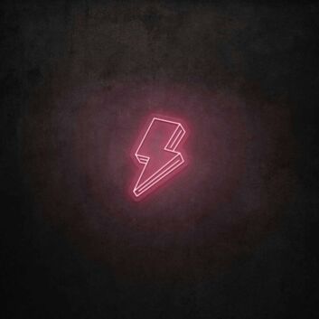 3D Lighting Bolt LED Sign