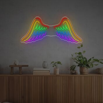 Colorful Wings LED Neon Sign