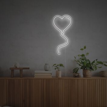 Love Shape Balloon LED Neon Sign