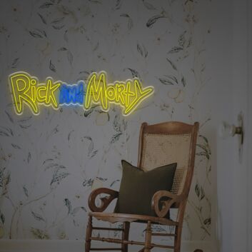 Rick and Morty Lettering LED Neon Sign