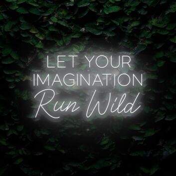 Let Your Imagination Run Wild LED Neon Sign