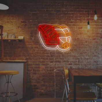 Two Nigiri Sushi Pieces LED Neon Sign