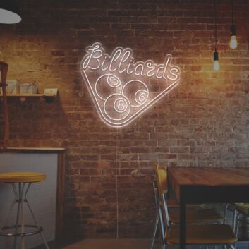 Billiards With Table Tennis LED Neon Sign