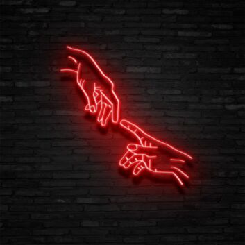 Hand Of God Neon Sign