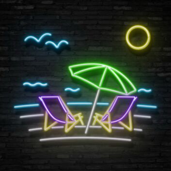Beach Neon Sign