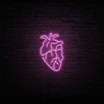 Human Heart Neon Sign