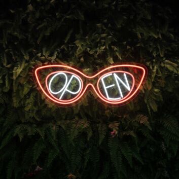Sunglasses Open Neon Sign