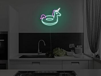 Unicorn Pool Floaty Neon Sign