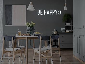 Be Happy Neon Sign