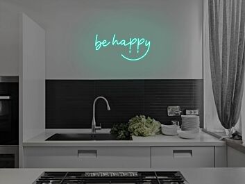 Be Happy Neon Sign