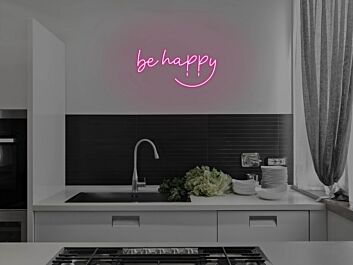 Be Happy Neon Sign